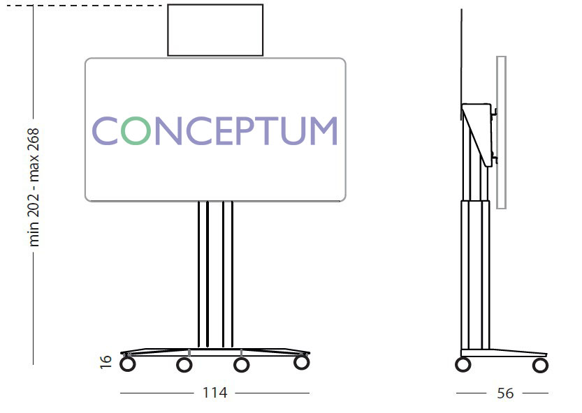 Συνδυασμός τυποποιημένων διαστάσεων ασπροπίνακα μαρκαδόρου προβολής για διαδραστικά προβολικά SMIT VISUAL